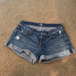 7 for all Mankind jean shorts
